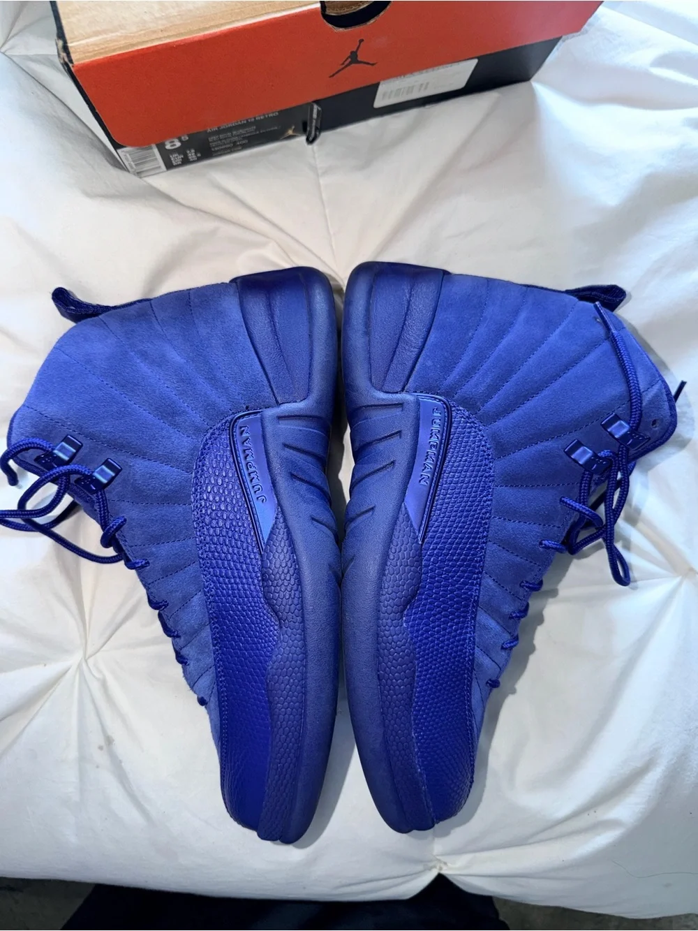 Air Jordan 12 Retro Deep Royal Blue Suede Men’s 8.5 OG Box